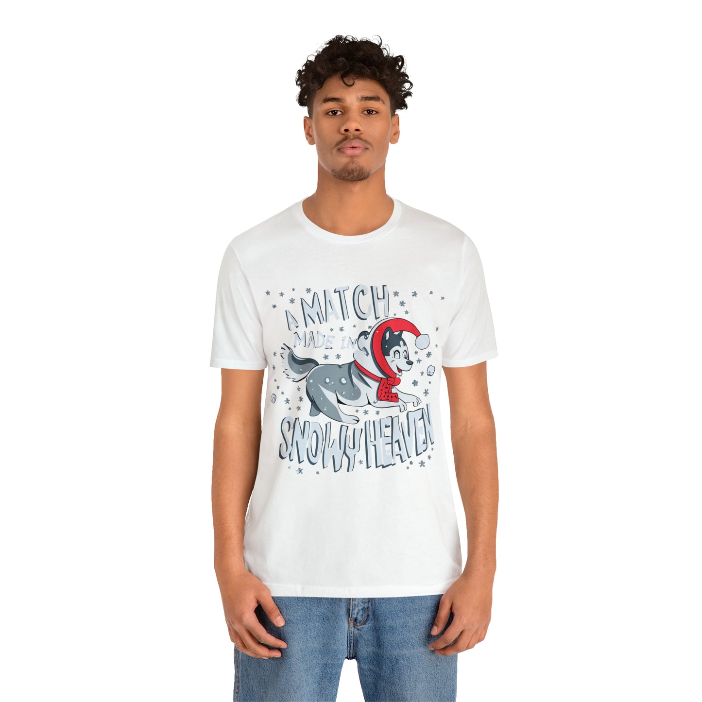 Winter Wonderland Husky Love Match Made In Snowy Heaven T-Shirt