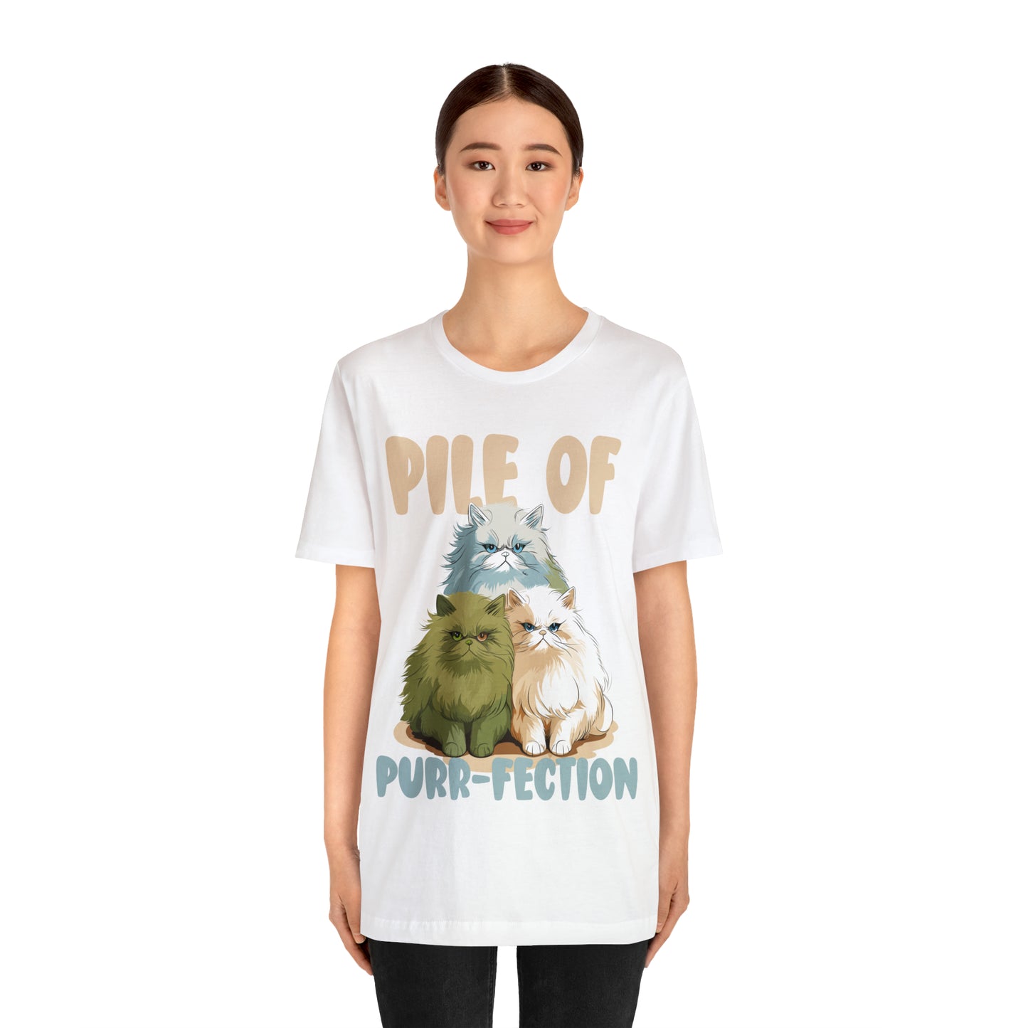 Cat Lover's Pile of Purr-fection Cute Feline Kitty T-Shirt