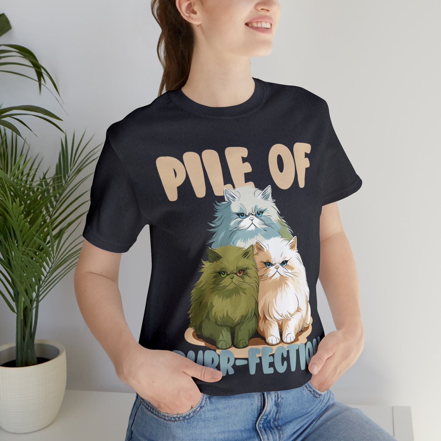 Cat Lover's Pile of Purr-fection Cute Feline Kitty T-Shirt