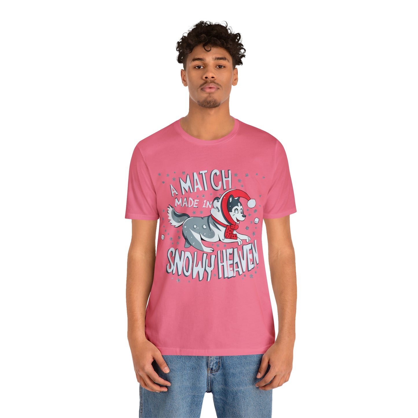 Winter Wonderland Husky Love Match Made In Snowy Heaven T-Shirt