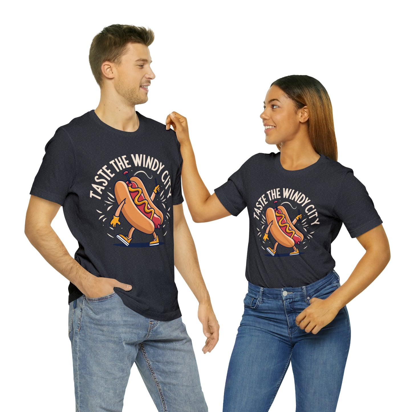 Taste The Windy City Chicago Hot Dog Lover Best Bites T-Shirt