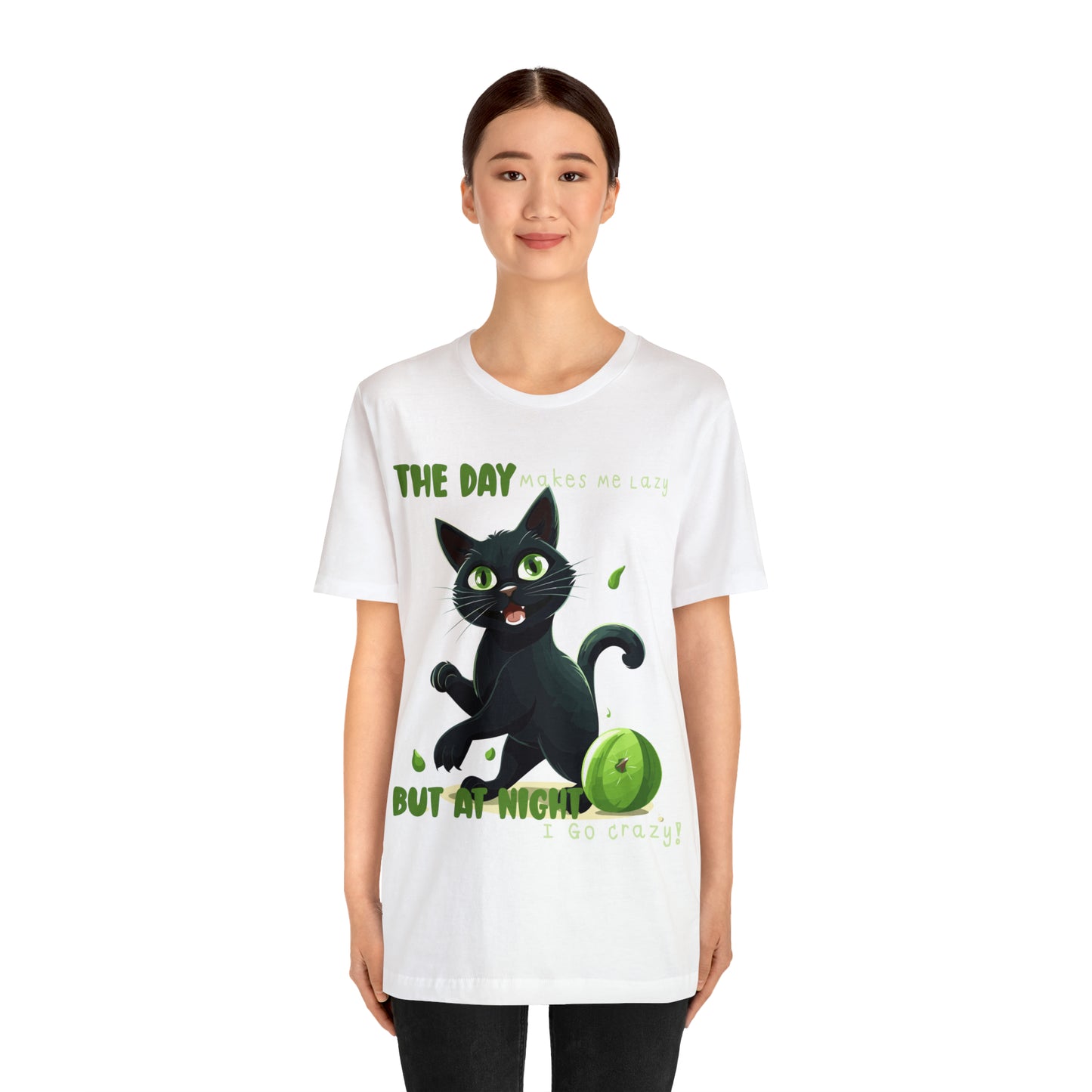 From Lazy Days to Wild Nights Cat Lovers Funny Night Out T-Shirt