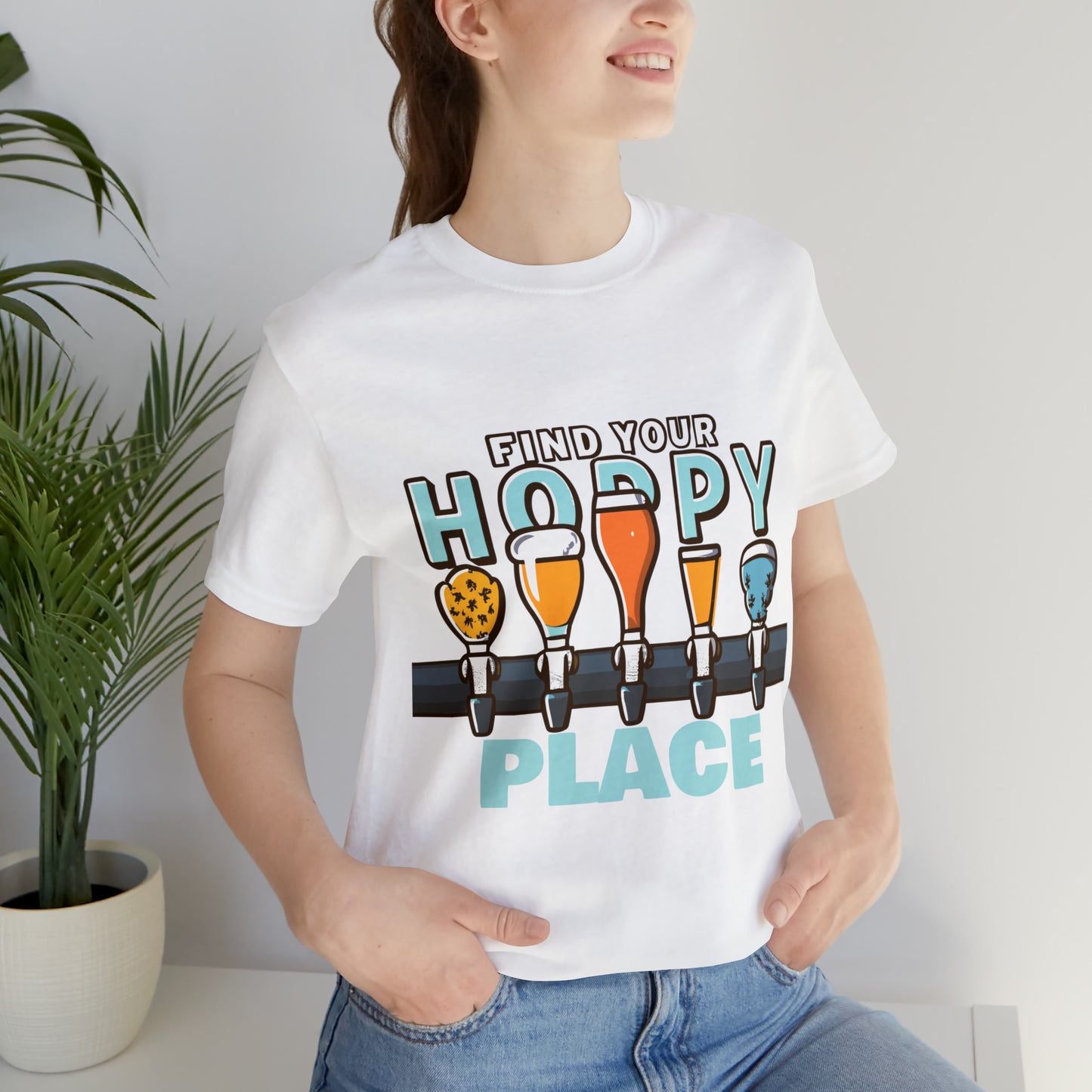 Find Your Hoppy Place Brewing Happiness Craft Beer T-Shirt