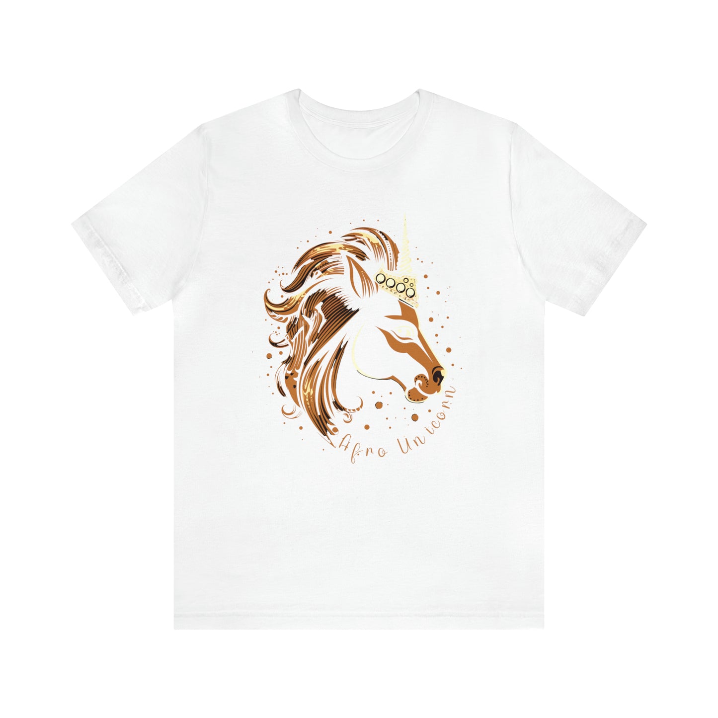 Afro Unicorn with crown - Regal Whimsical Majestic Fantasy Royal T-Shirt