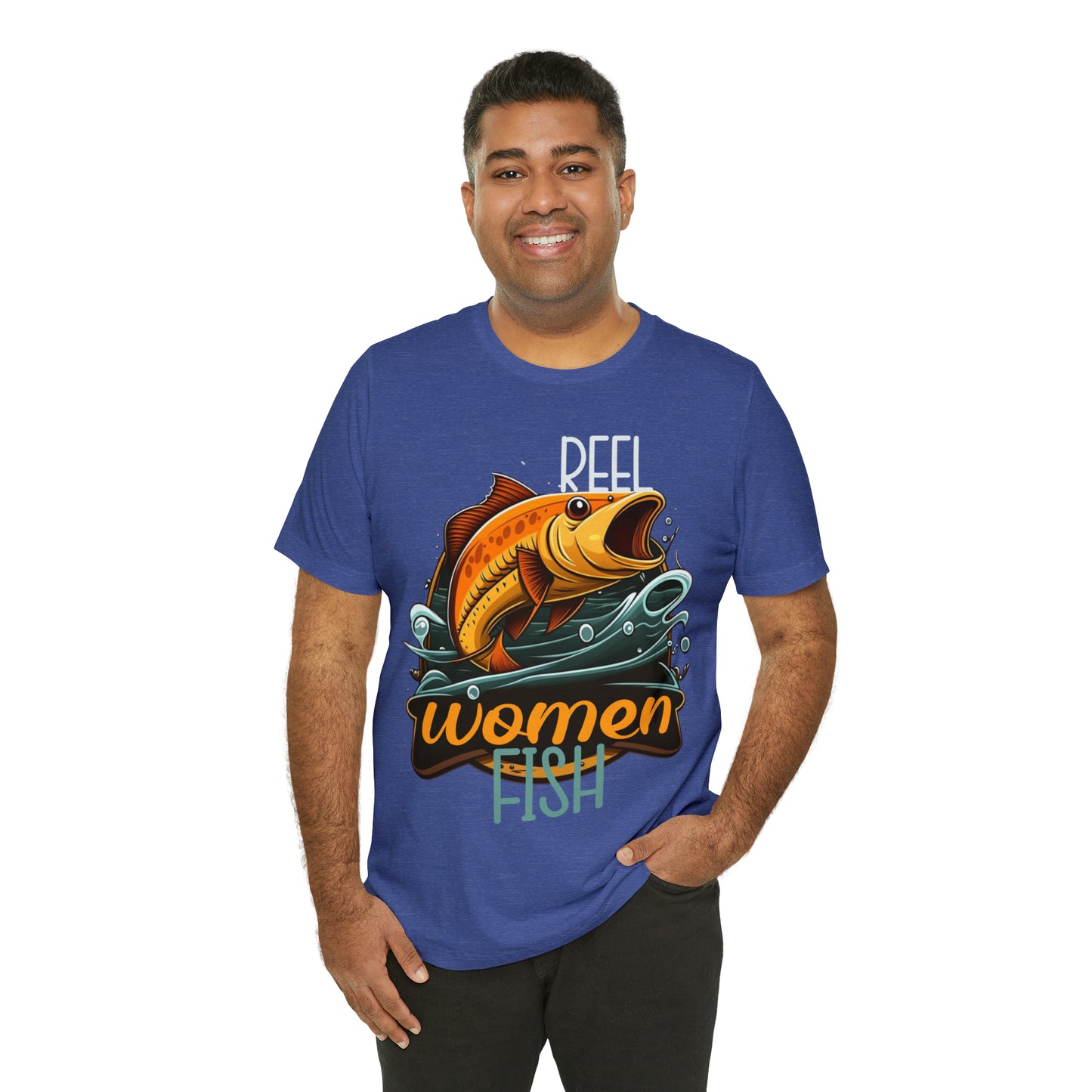 Reel Women Fish Fisherman Fishing Love Outdoors Angler T-Shirt