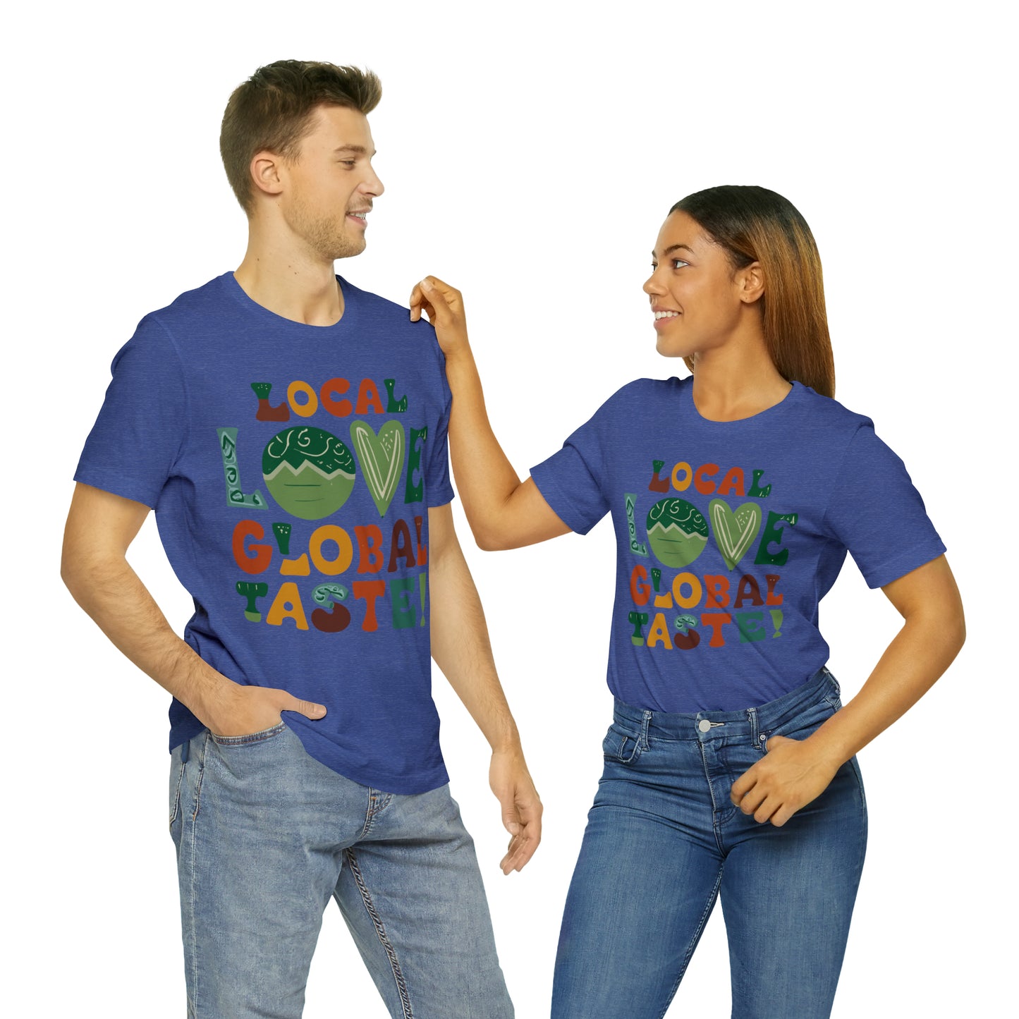 Local Love, Global Taste Culinary Farm-to-Table Cooking T-Shirt