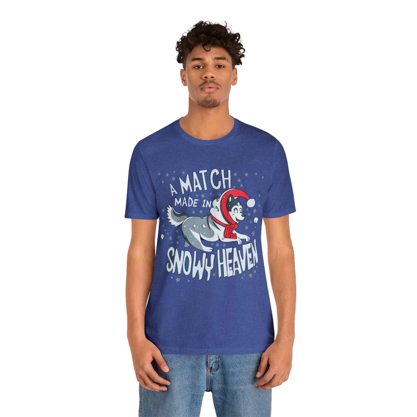 Winter Wonderland Husky Love Match Made In Snowy Heaven T-Shirt