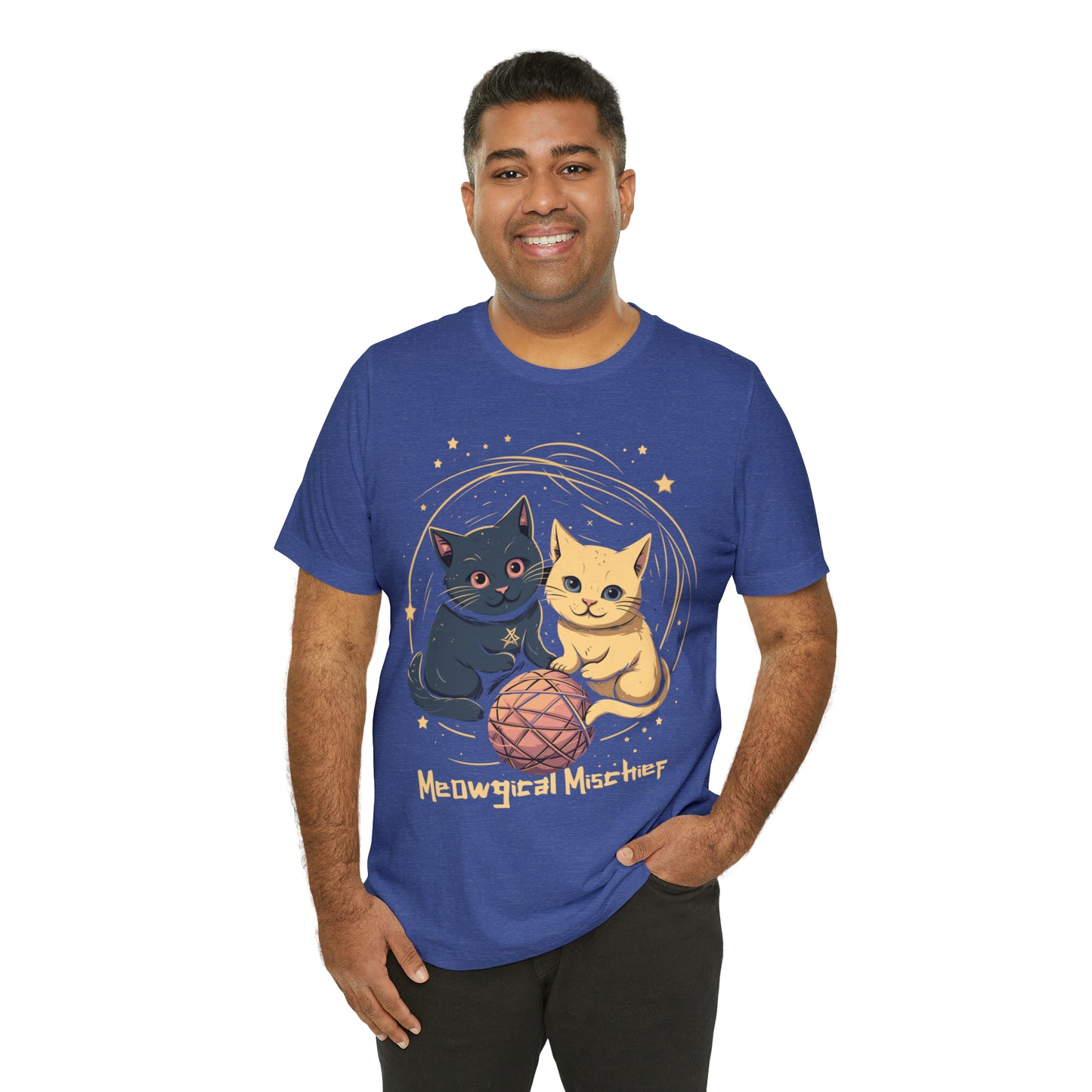 Meowgical Mischief Halloween Black Cat Magic Feline T-Shirt