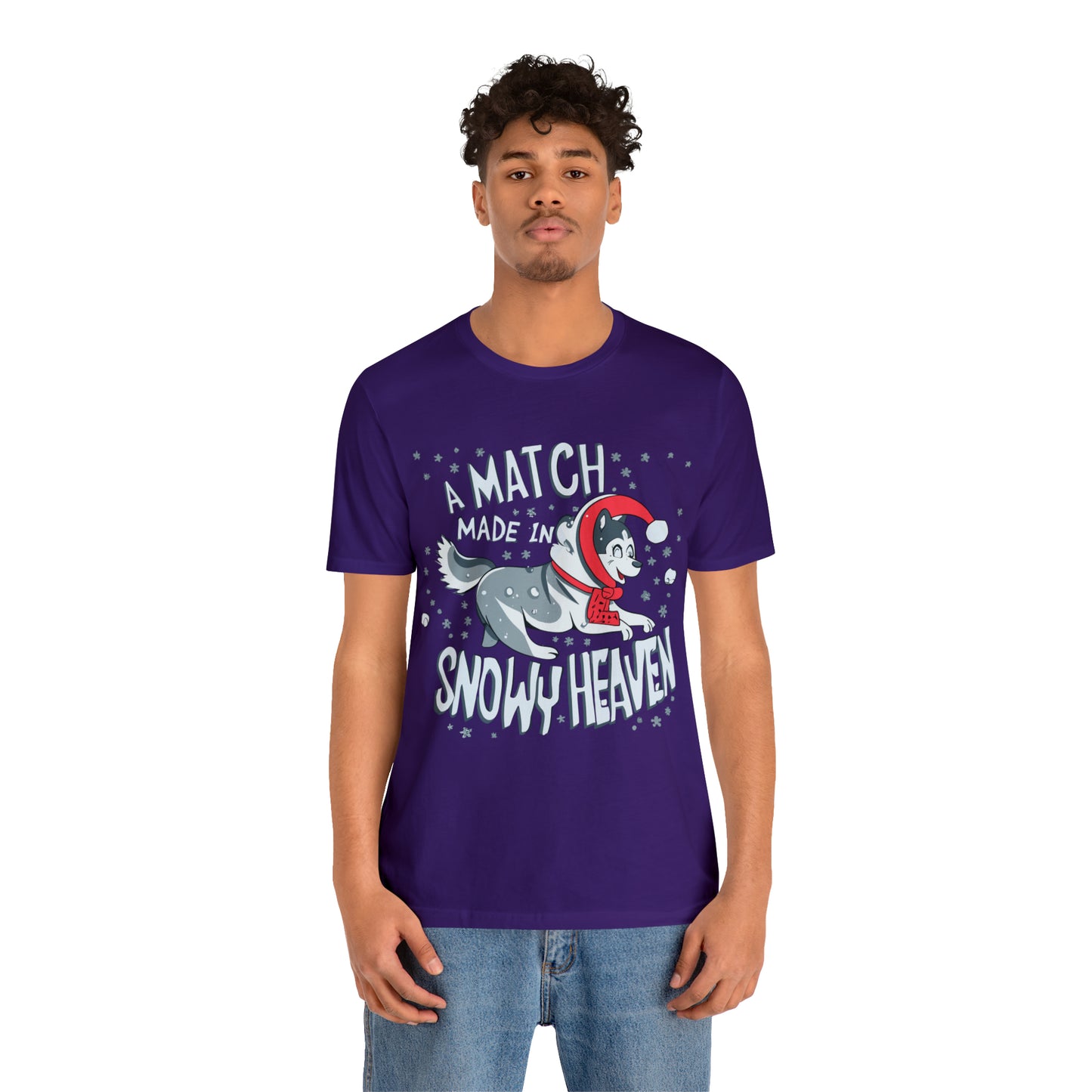 Winter Wonderland Husky Love Match Made In Snowy Heaven T-Shirt