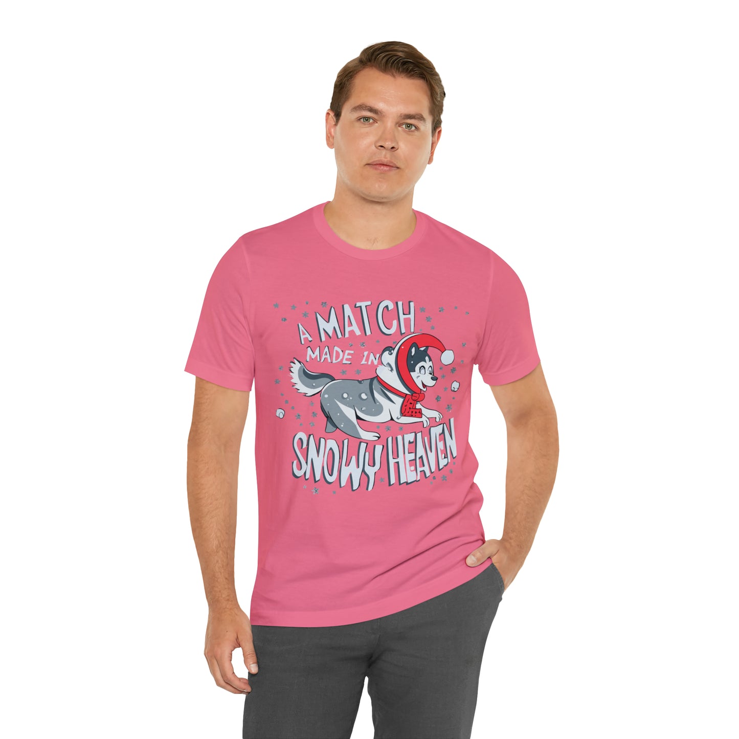 Winter Wonderland Husky Love Match Made In Snowy Heaven T-Shirt