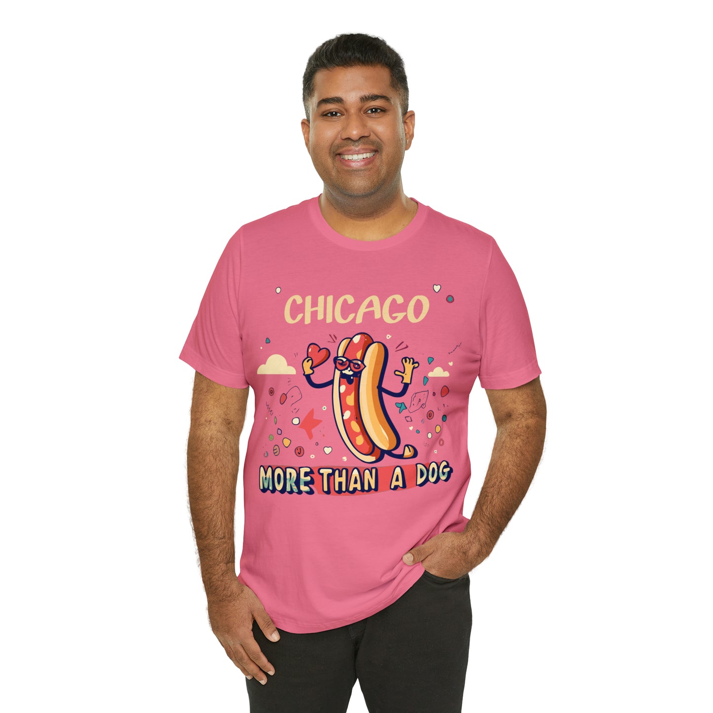 Chicago More Than a Dog Hot Dog Lover's Iconic Windy City T-Shirt