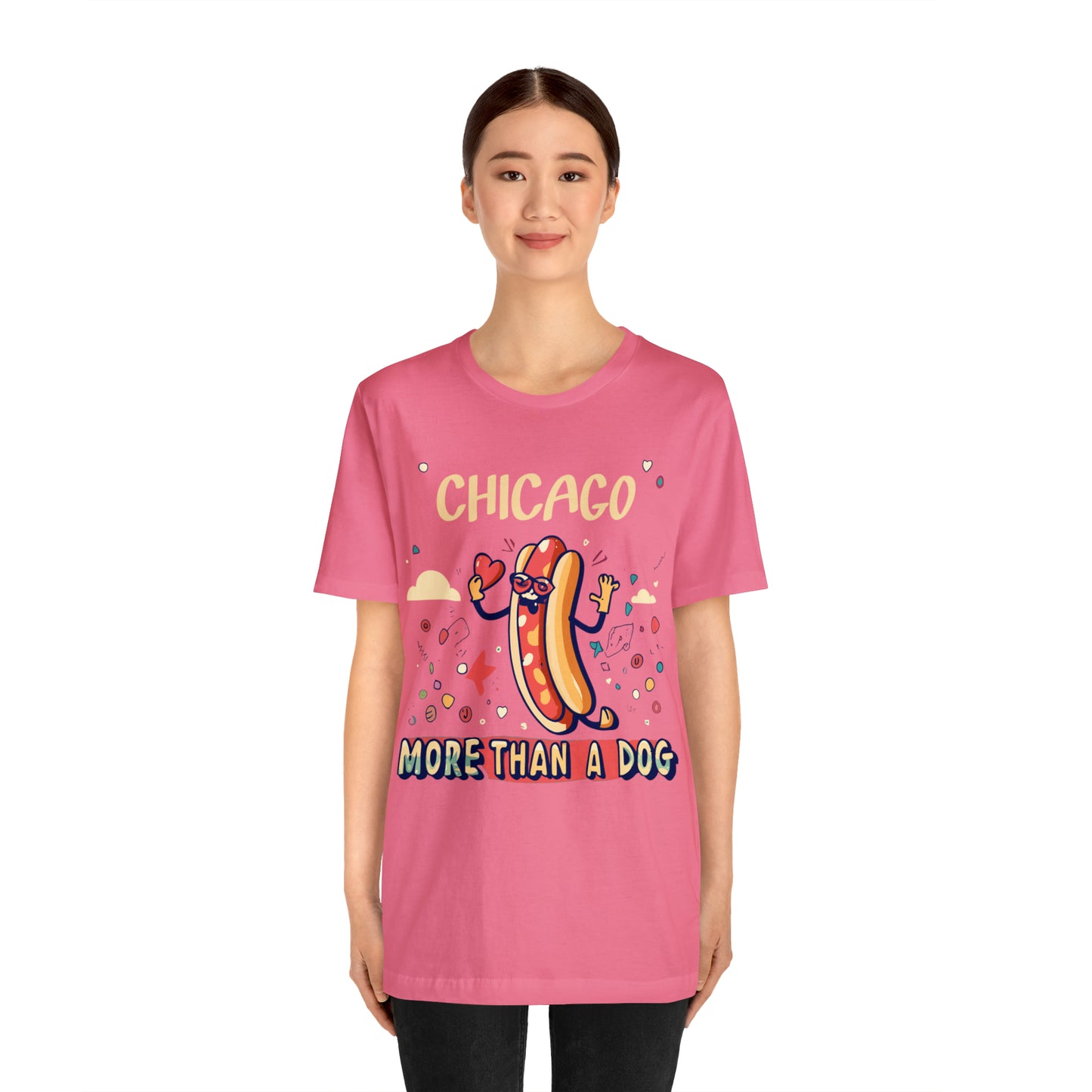 Chicago More Than a Dog Hot Dog Lover's Iconic Windy City T-Shirt