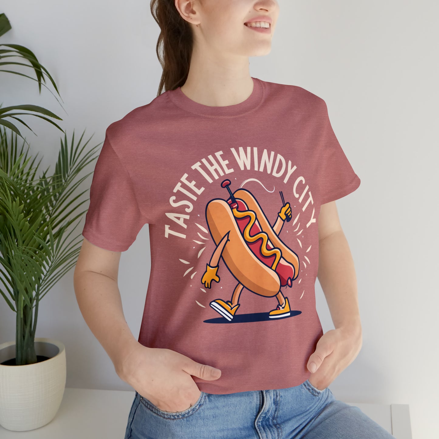 Taste The Windy City Chicago Hot Dog Lover Best Bites T-Shirt