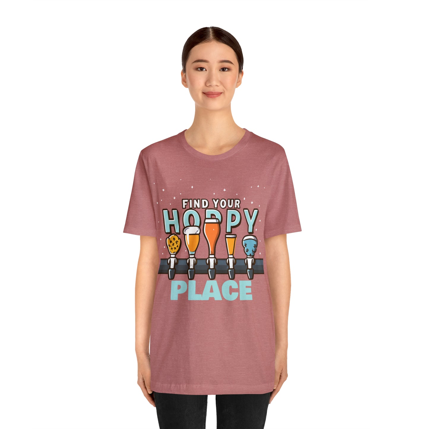 Find Your Hoppy Place Brewing Happiness Craft Beer T-Shirt