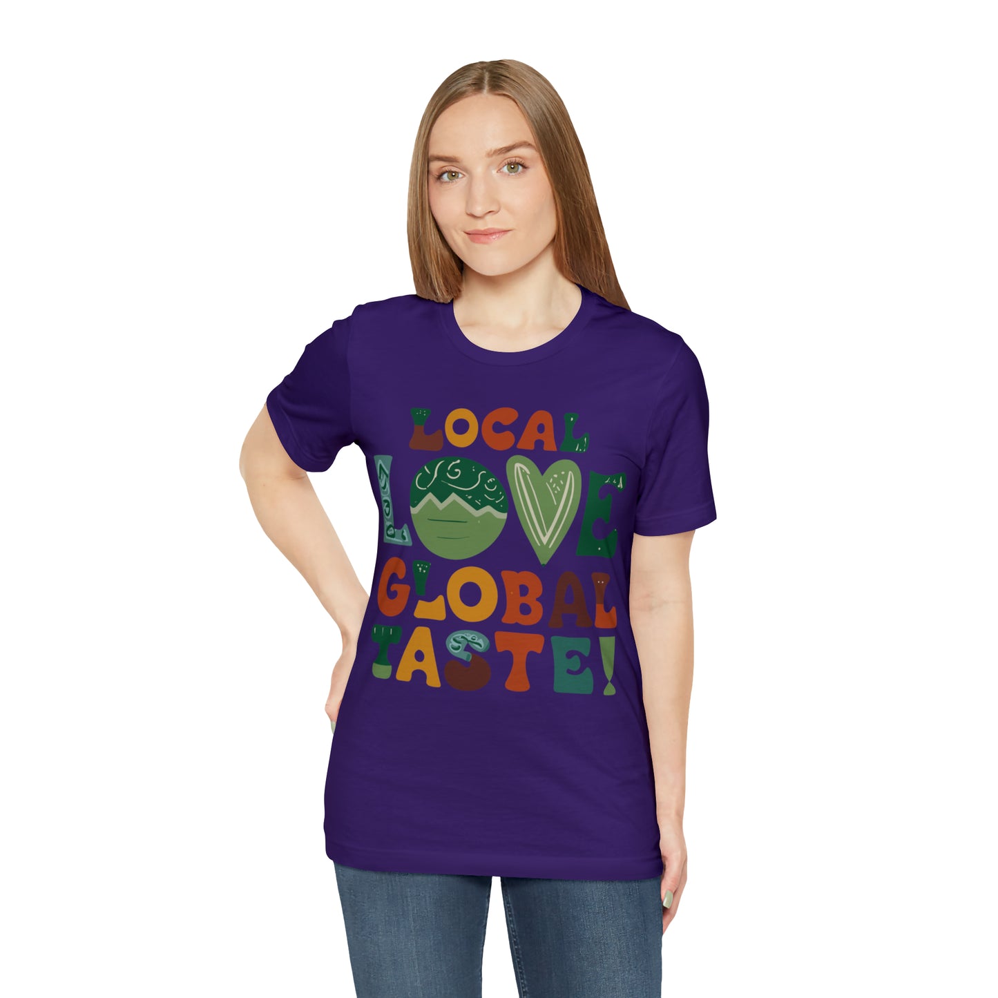 Local Love, Global Taste Culinary Farm-to-Table Cooking T-Shirt