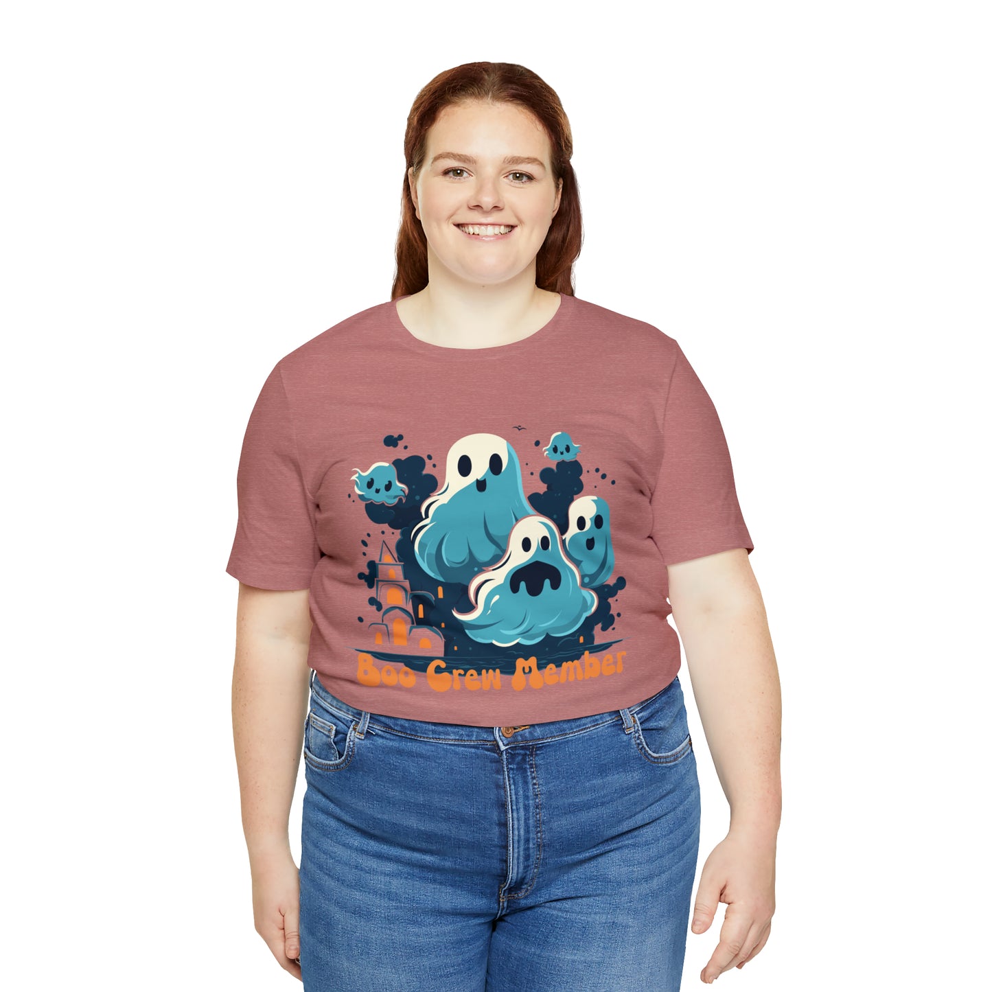 Halloween Boo Crew Member Spooky Ghosts Haunted T-Shirt