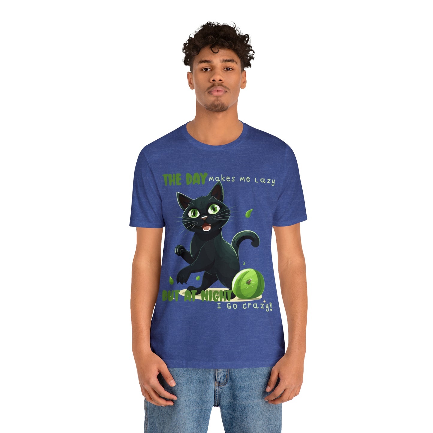 From Lazy Days to Wild Nights Cat Lovers Funny Night Out T-Shirt