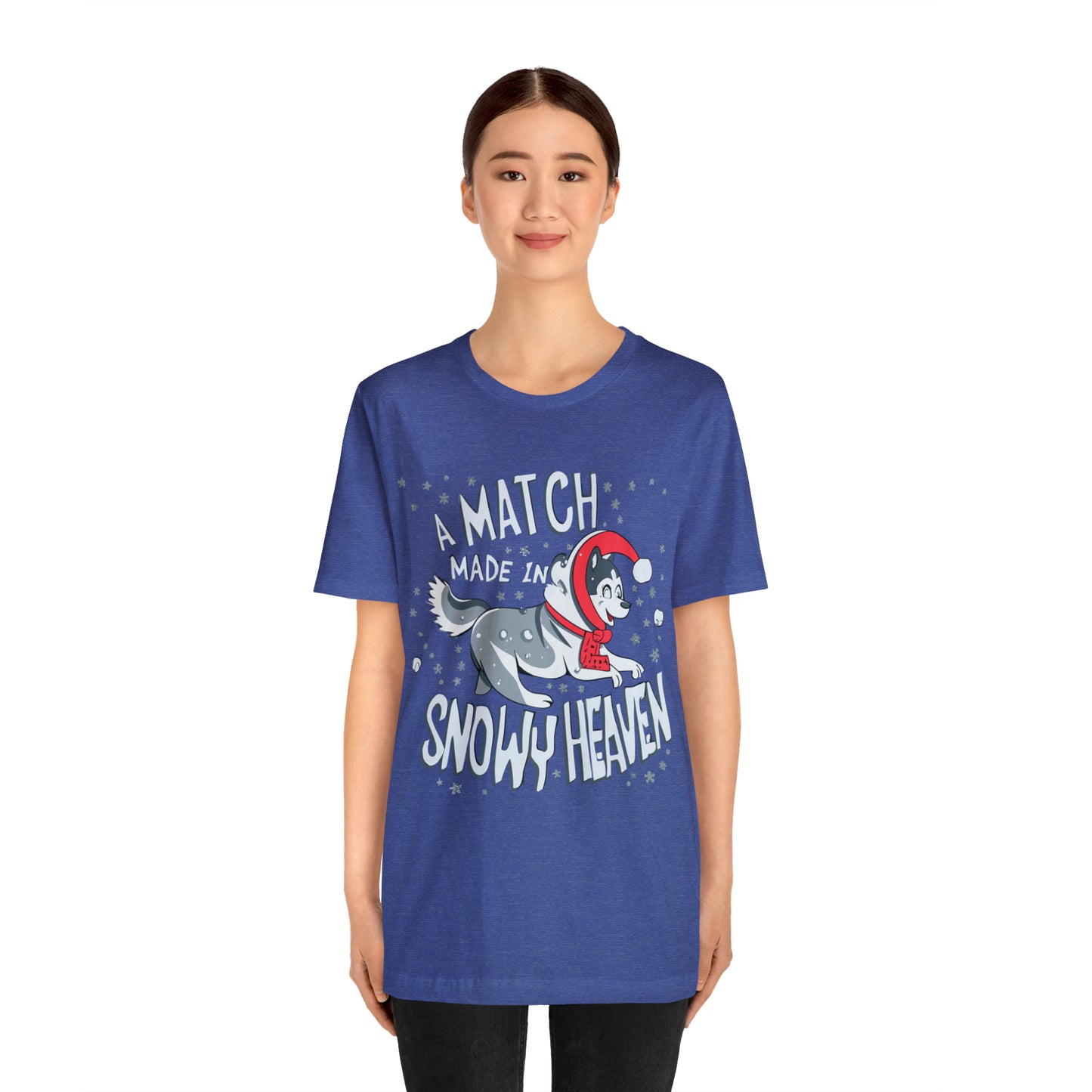 Winter Wonderland Husky Love Match Made In Snowy Heaven T-Shirt