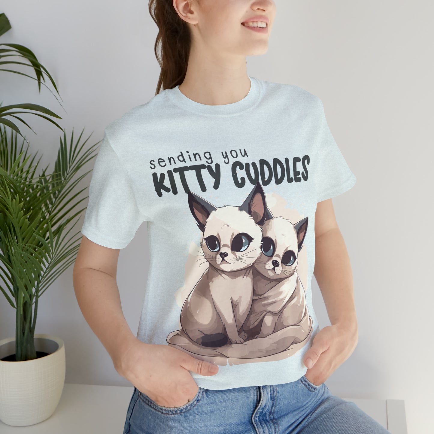 Warm Feline Hugs Sending You Kitty Cuddles Cat Lover T-Shirt