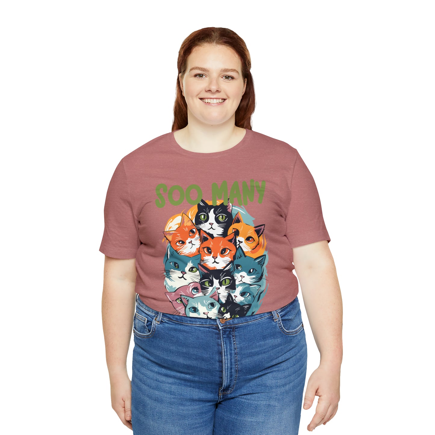 Cat Lover's Delight Soo Many Purrty Cats Feline Kitten T-Shirt