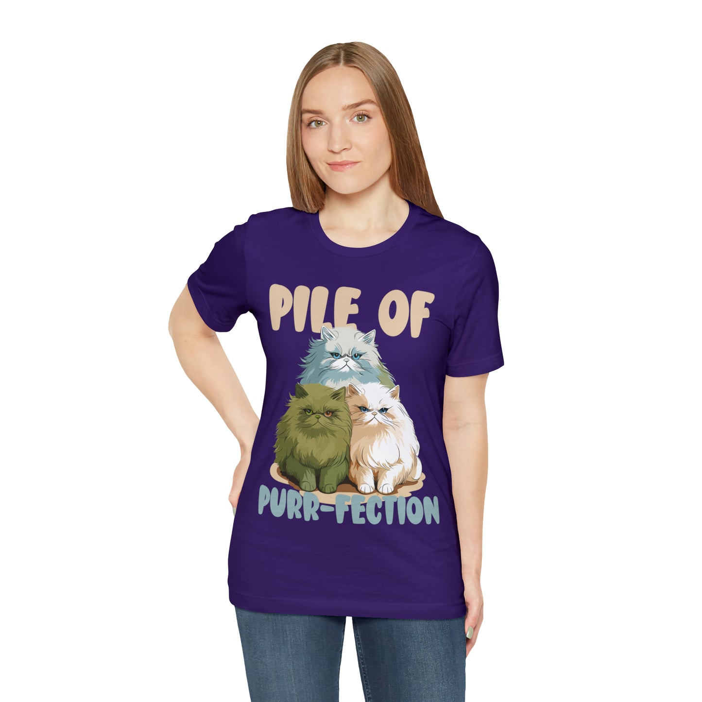 Cat Lover's Pile of Purr-fection Cute Feline Kitty T-Shirt