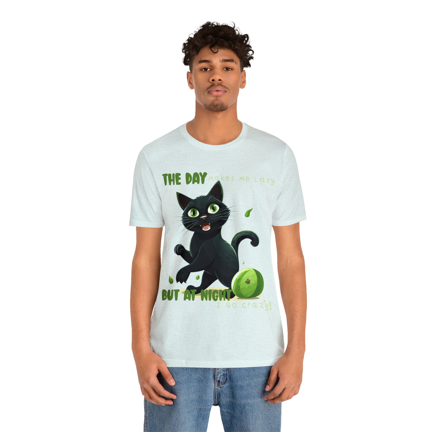 From Lazy Days to Wild Nights Cat Lovers Funny Night Out T-Shirt