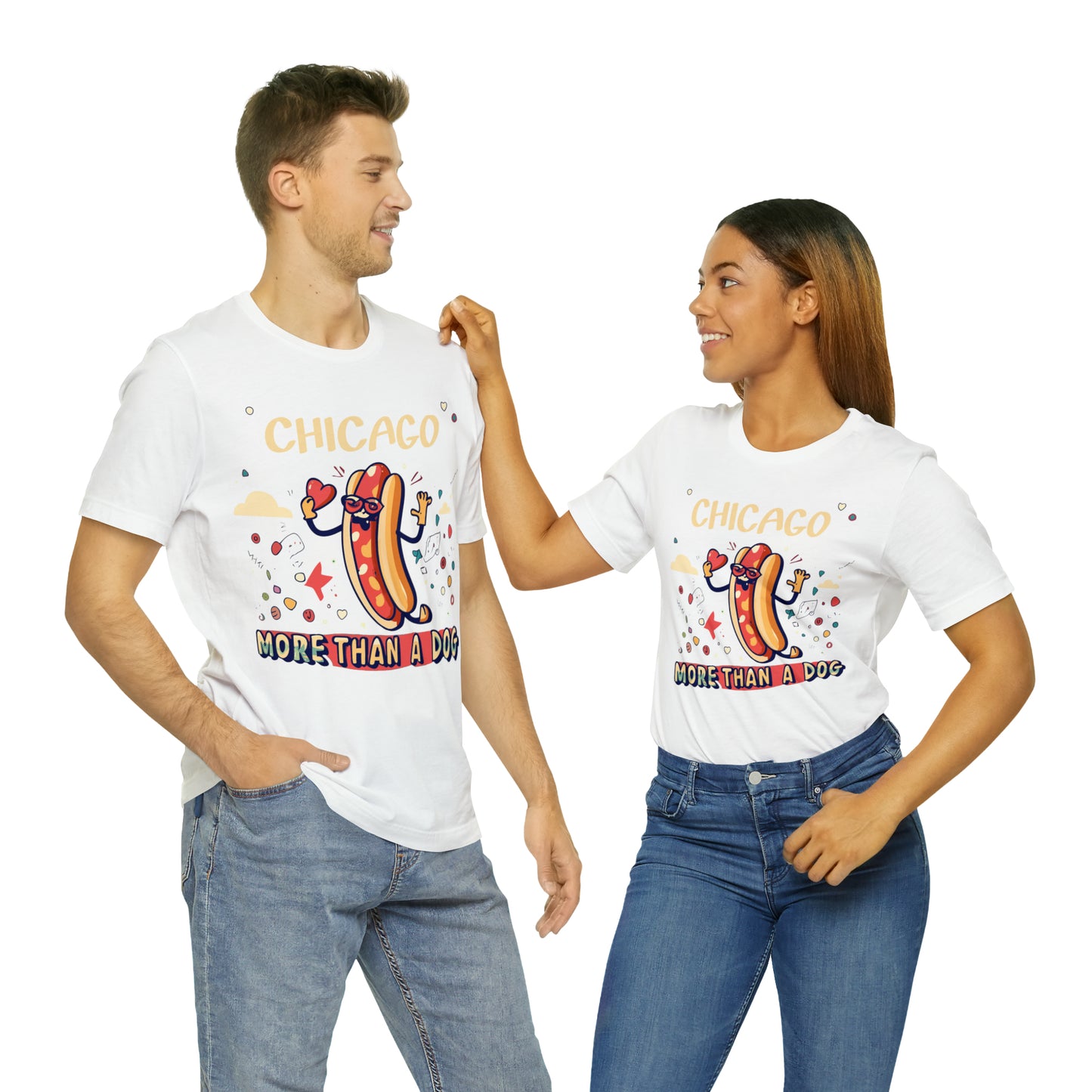 Chicago More Than a Dog Hot Dog Lover's Iconic Windy City T-Shirt