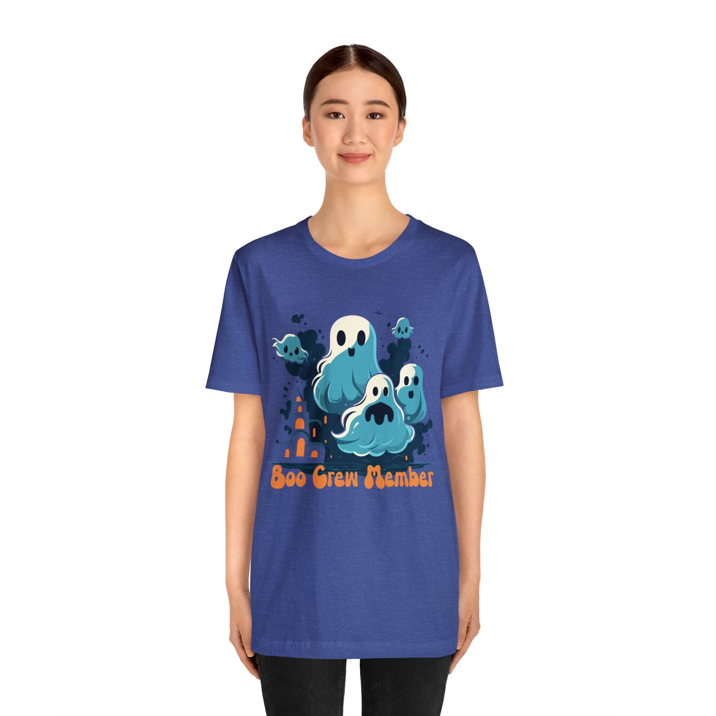 Halloween Boo Crew Member Spooky Ghosts Haunted T-Shirt