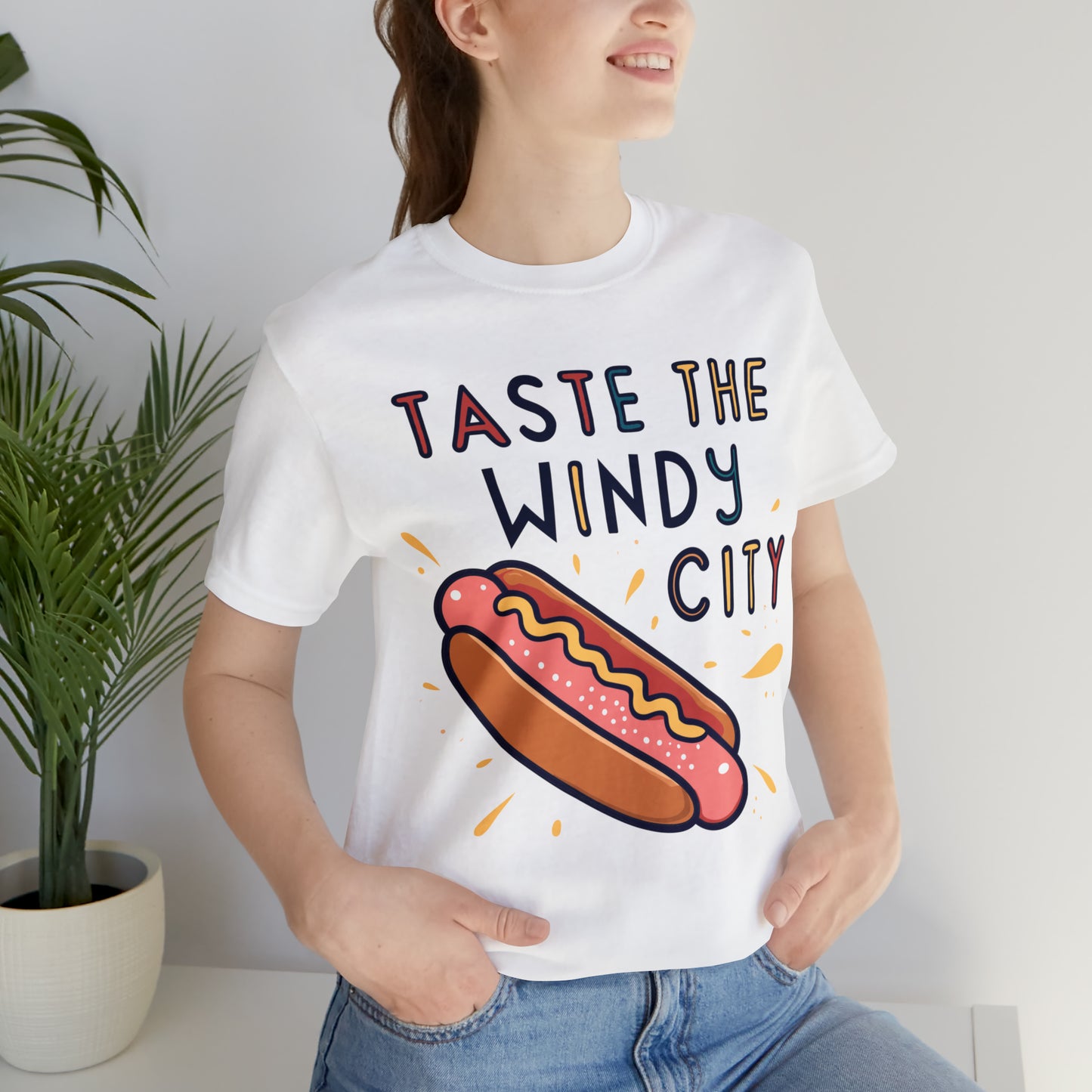 Taste The Windy City Chicago Hot Dog Lover Best Bites T-Shirt