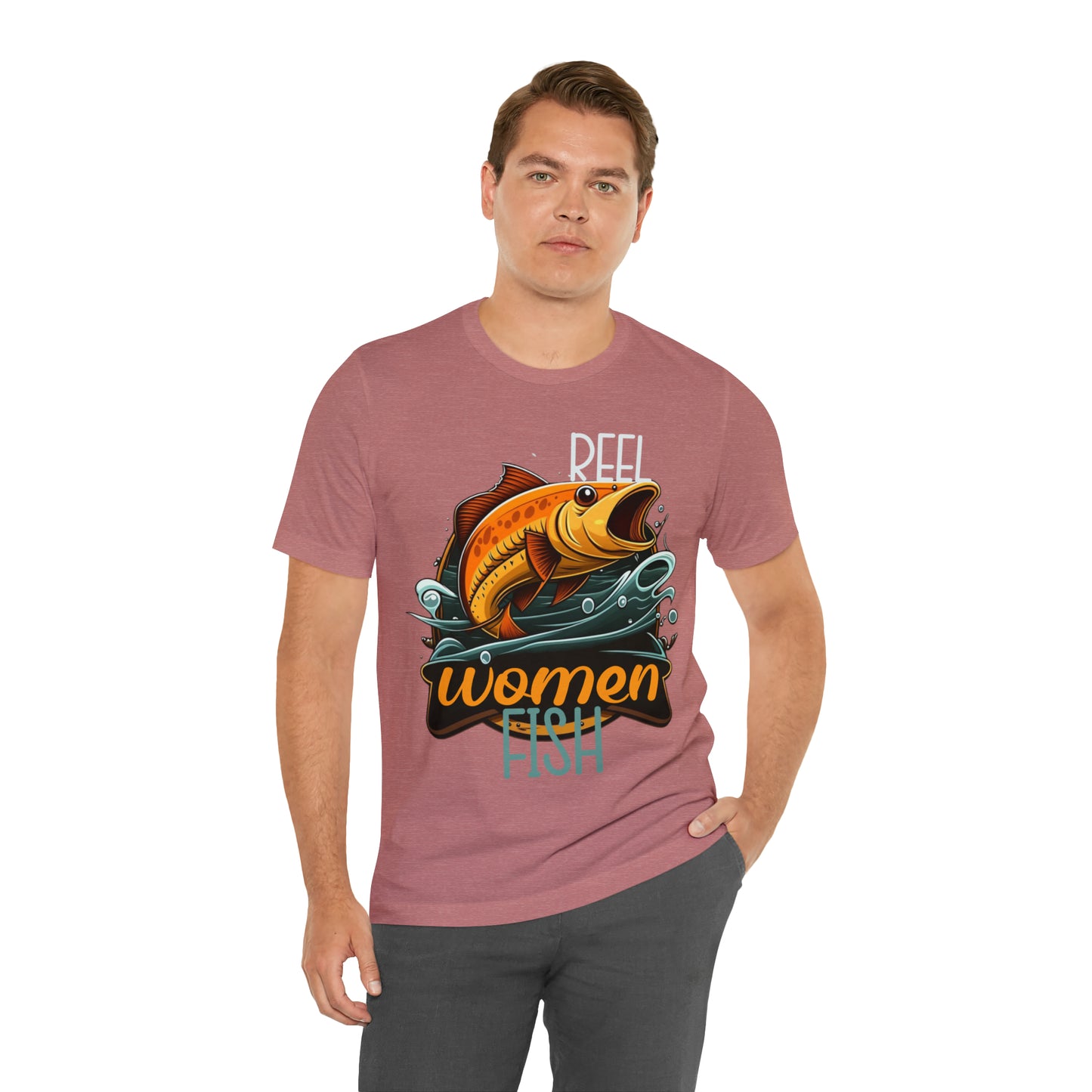 Reel Women Fish Fisherman Fishing Love Outdoors Angler T-Shirt