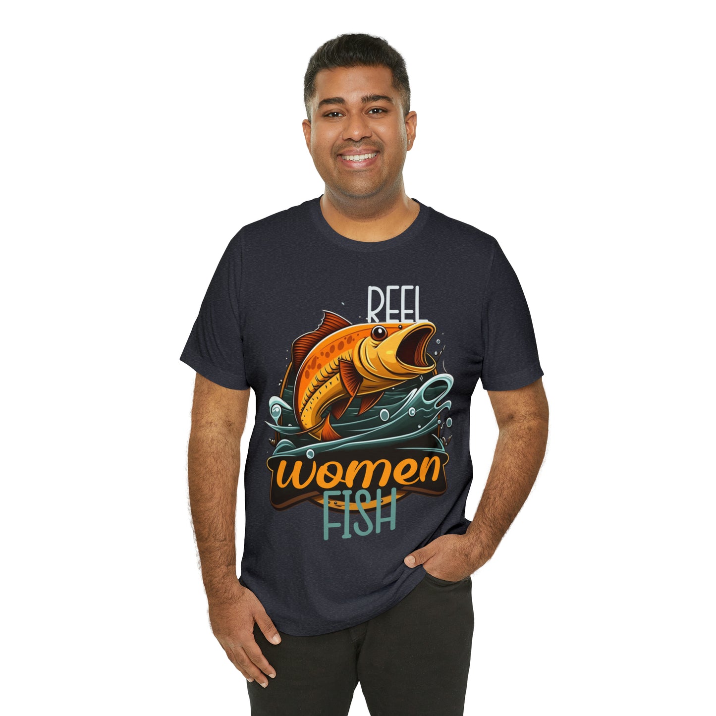 Reel Women Fish Fisherman Fishing Love Outdoors Angler T-Shirt