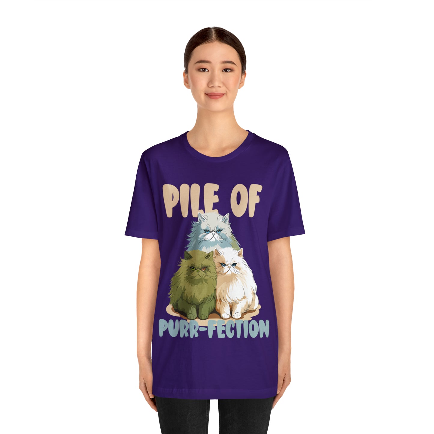 Cat Lover's Pile of Purr-fection Cute Feline Kitty T-Shirt