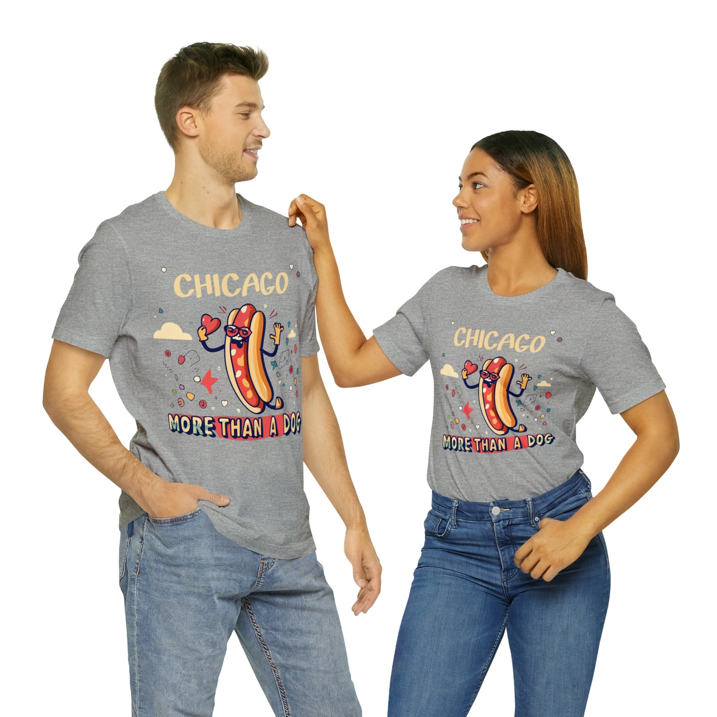 Chicago More Than a Dog Hot Dog Lover's Iconic Windy City T-Shirt