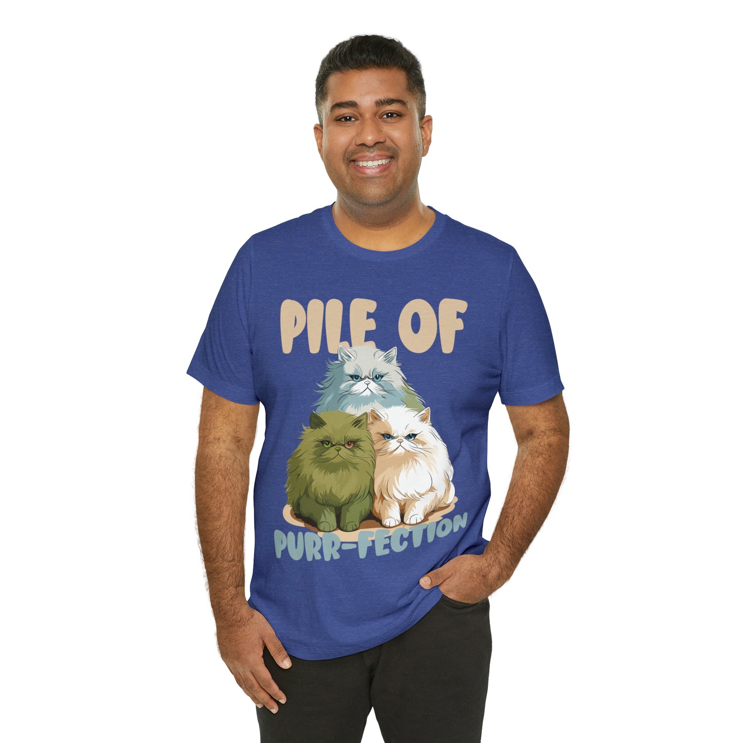 Cat Lover's Pile of Purr-fection Cute Feline Kitty T-Shirt