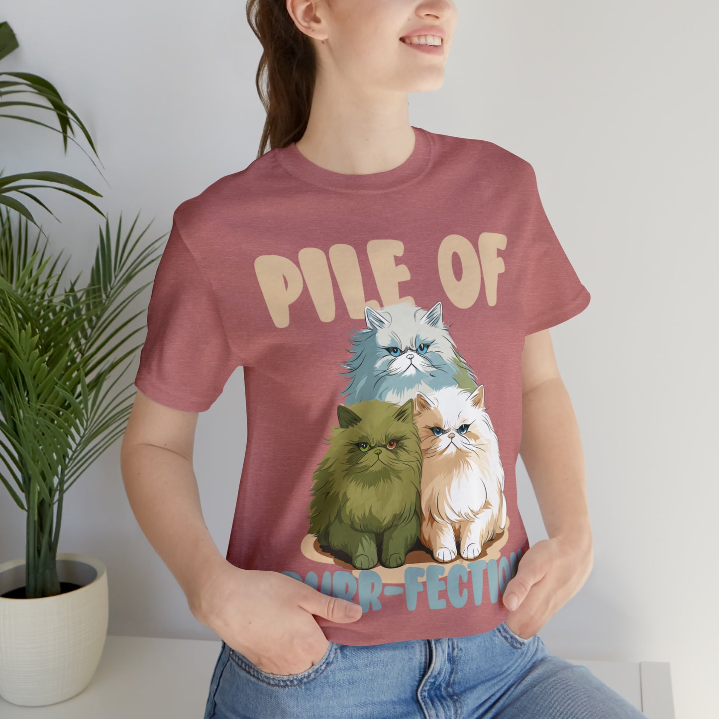 Cat Lover's Pile of Purr-fection Cute Feline Kitty T-Shirt