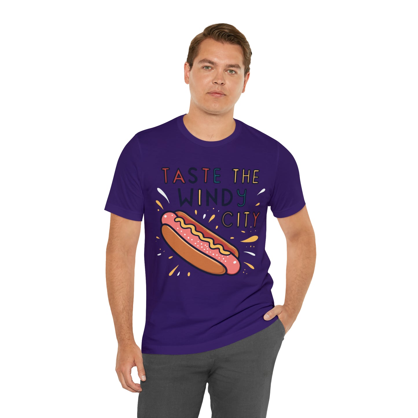 Taste The Windy City Chicago Hot Dog Lover Best Bites T-Shirt