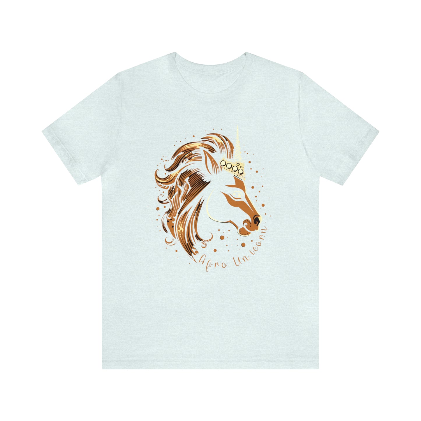 Afro Unicorn with crown - Regal Whimsical Majestic Fantasy Royal T-Shirt