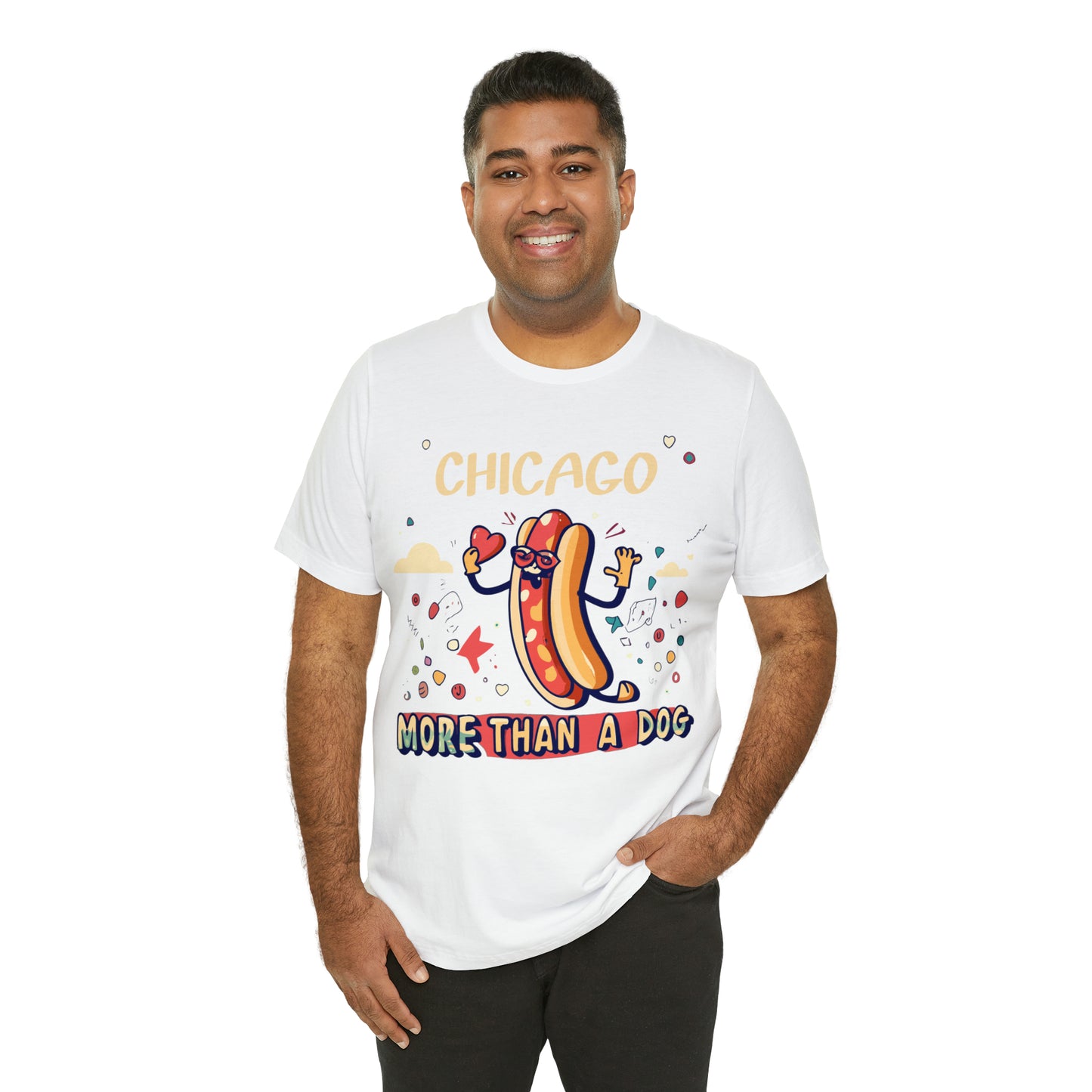 Chicago More Than a Dog Hot Dog Lover's Iconic Windy City T-Shirt