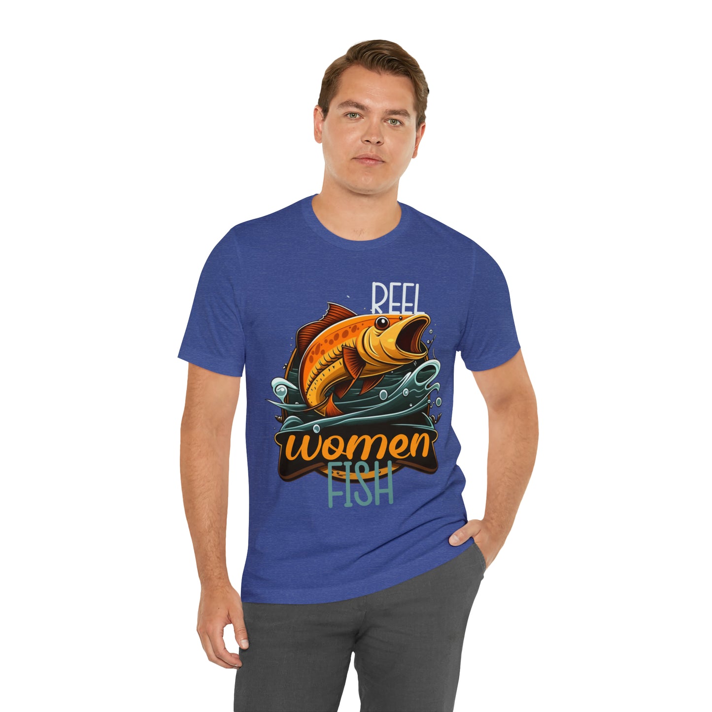 Reel Women Fish Fisherman Fishing Love Outdoors Angler T-Shirt