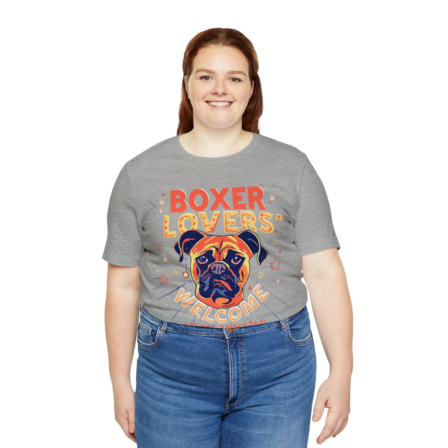 Boxer Lovers Welcome Dog Others Welcome Embrace the Love T-Shirt