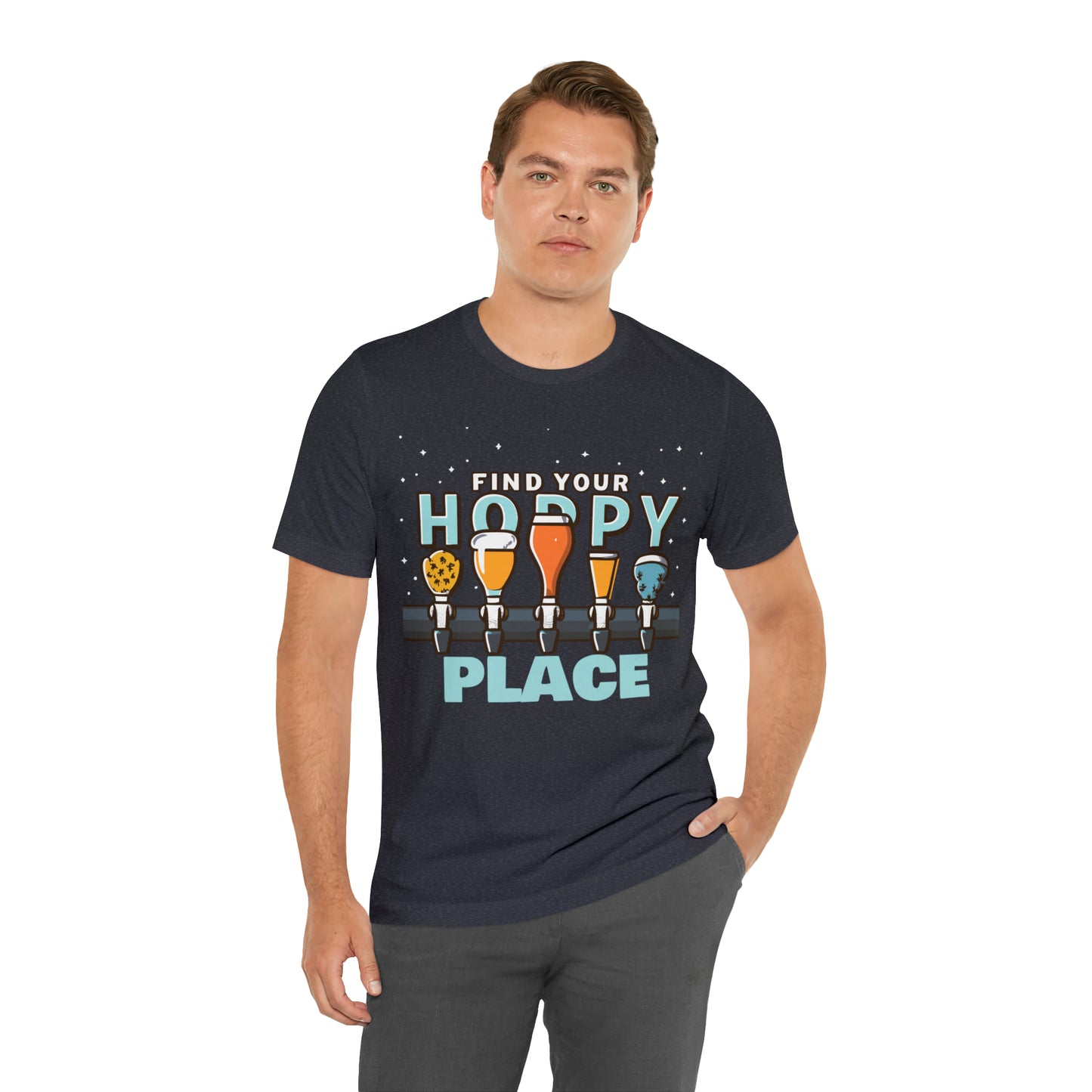 Find Your Hoppy Place Brewing Happiness Craft Beer T-Shirt