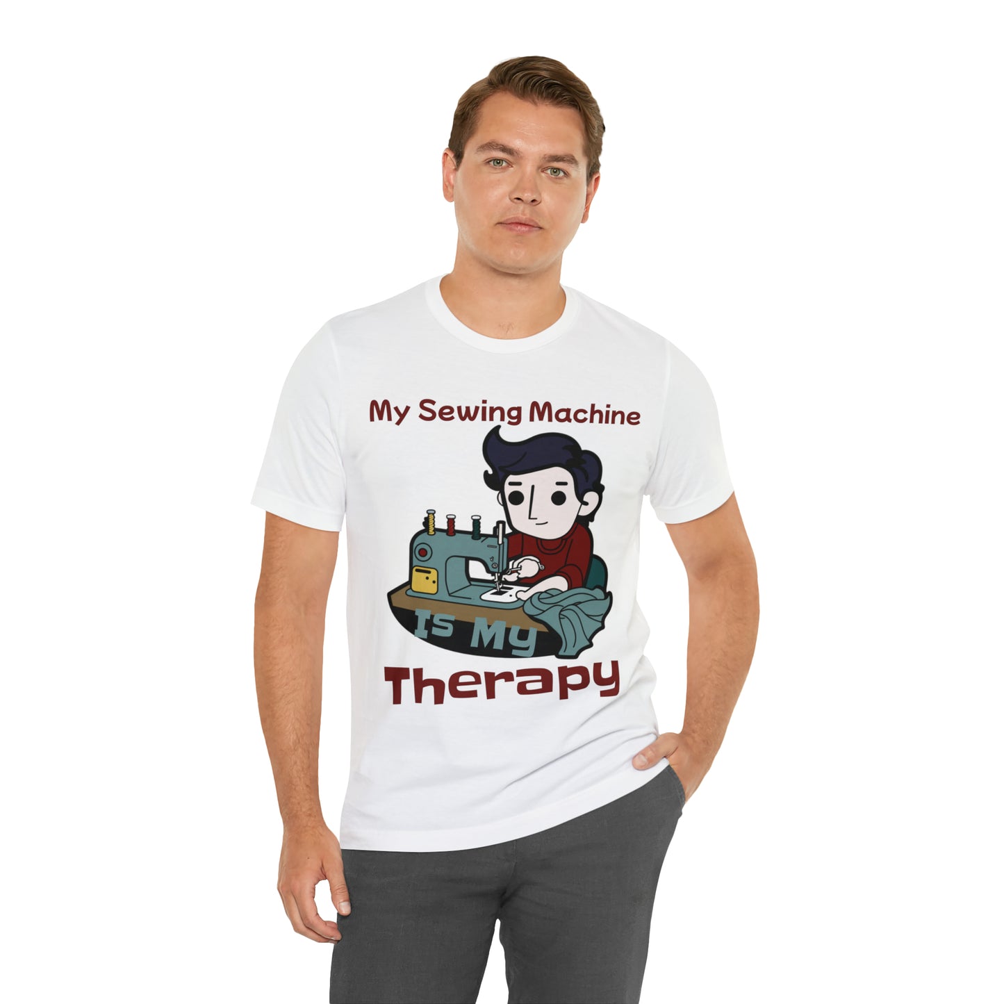 Sewing Machine Therapy: Finding Solace Through Stitches T-Shirt