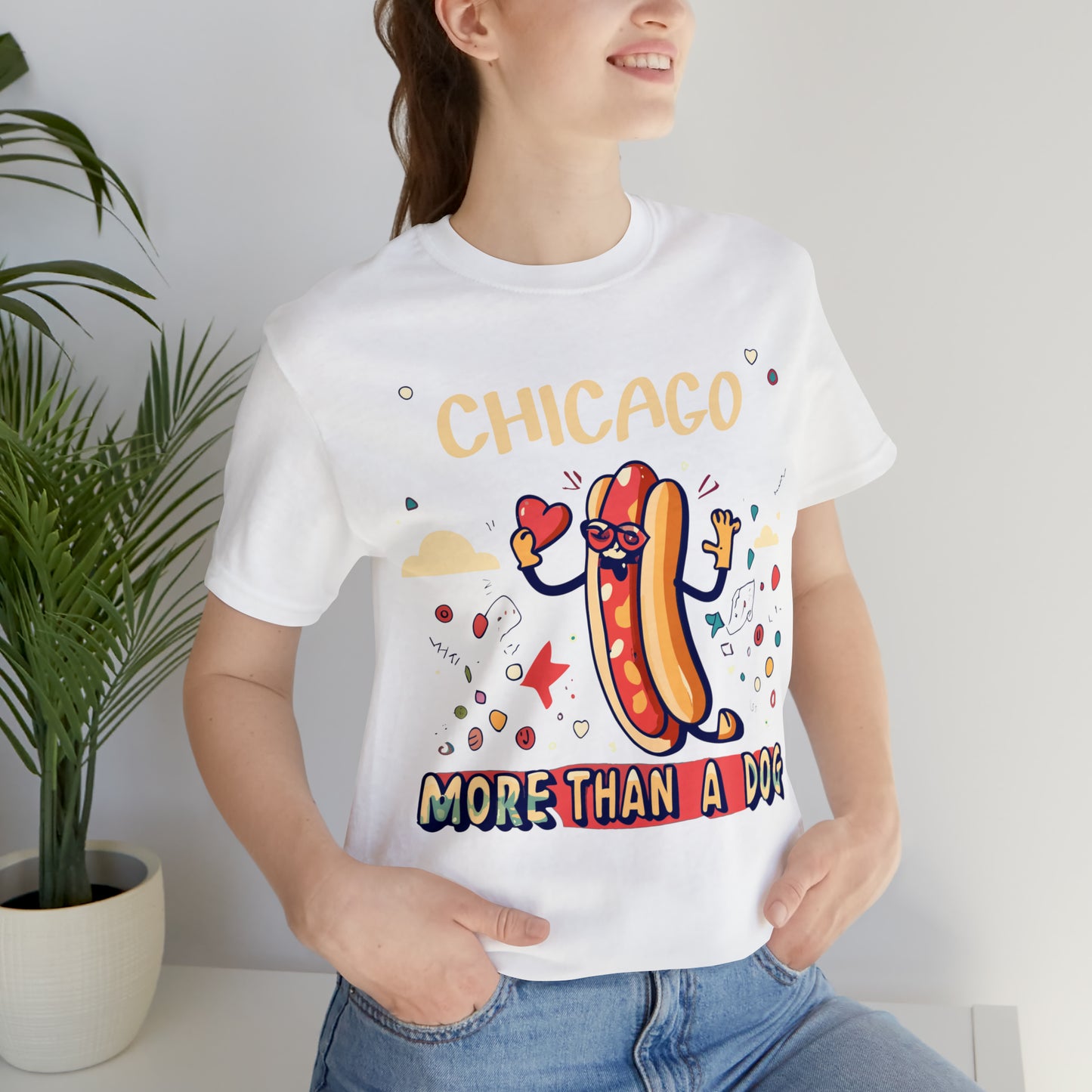 Chicago More Than a Dog Hot Dog Lover's Iconic Windy City T-Shirt