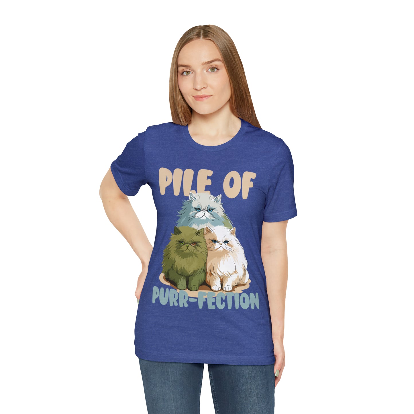 Cat Lover's Pile of Purr-fection Cute Feline Kitty T-Shirt