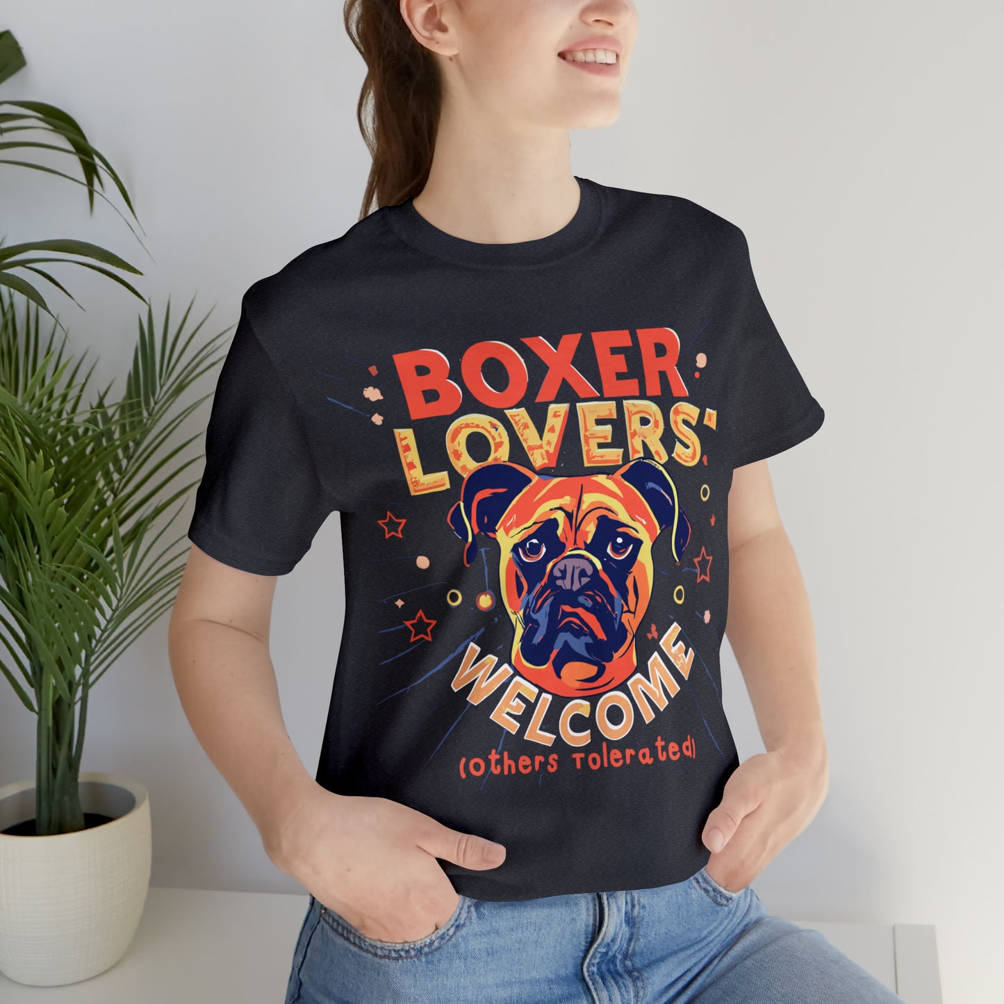 Boxer Lovers Welcome Dog Others Welcome Embrace the Love T-Shirt