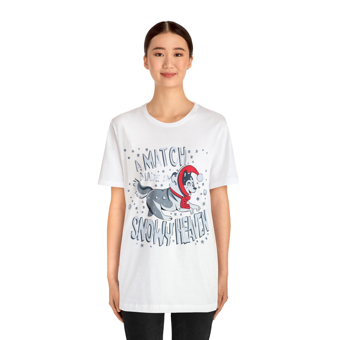 Winter Wonderland Husky Love Match Made In Snowy Heaven T-Shirt