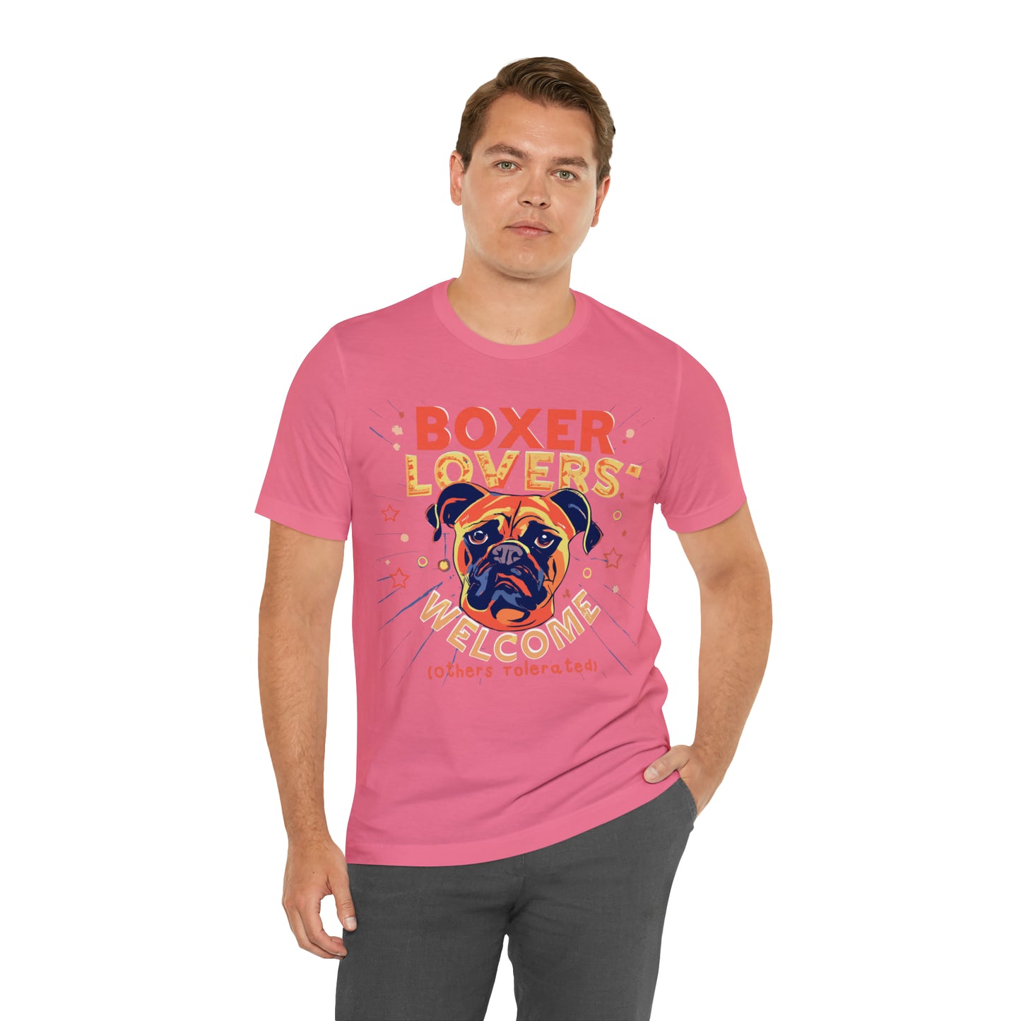 Boxer Lovers Welcome Dog Others Welcome Embrace the Love T-Shirt