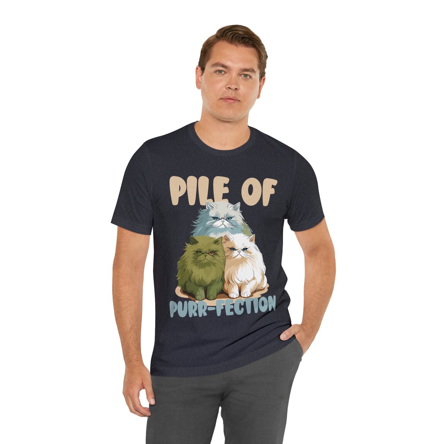 Cat Lover's Pile of Purr-fection Cute Feline Kitty T-Shirt