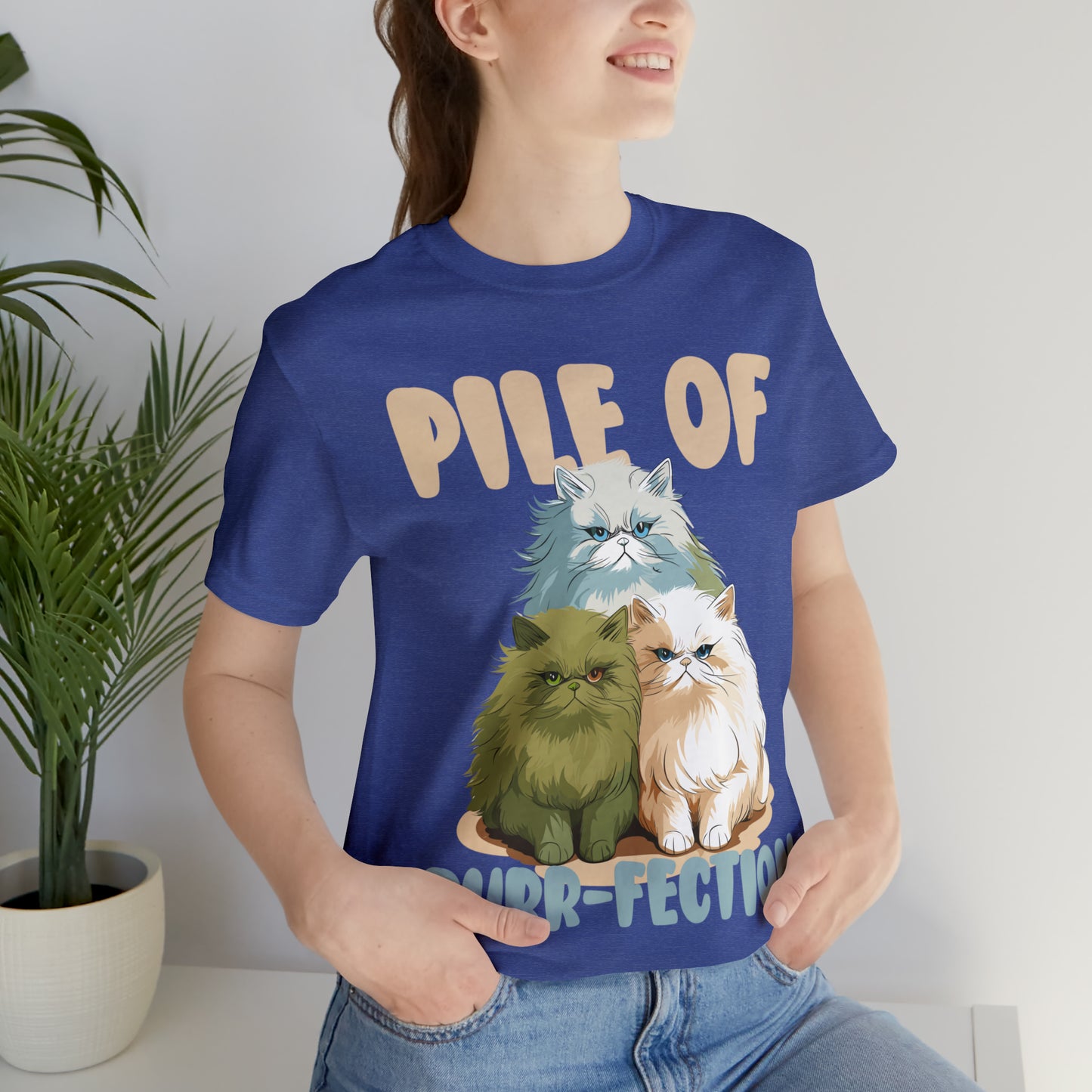 Cat Lover's Pile of Purr-fection Cute Feline Kitty T-Shirt