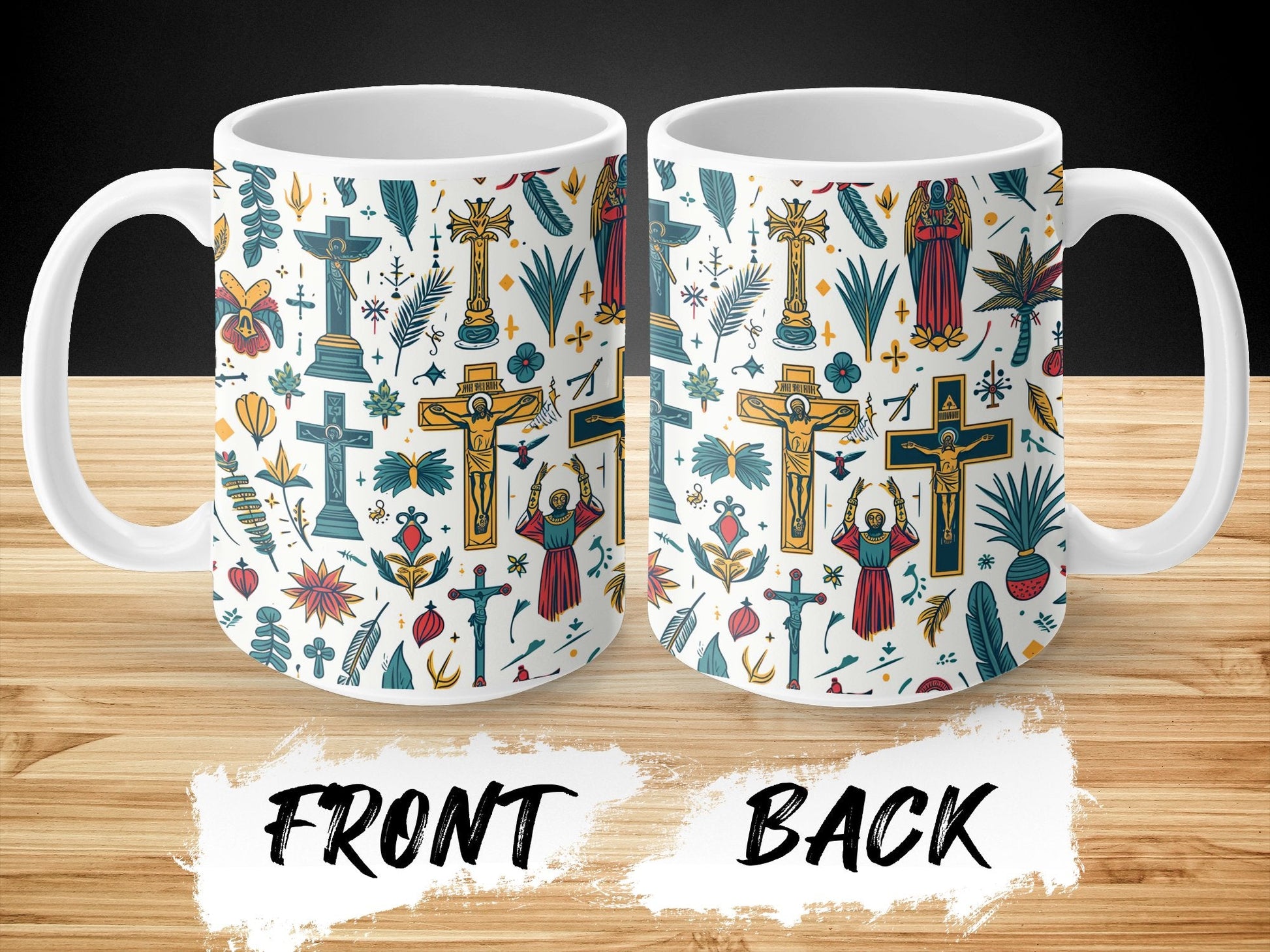 Ancient Egyptian Symbols Mug, Hieroglyphics Pharaohs Anubis Lotus Decorative Coffee Cup, Unique Egyptology Gift, Archaeology Lover Mug - LiquidPrints